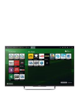 Sony Kdl50W829Bbu 50 Inch Active 3D Full Hd Freeview Hd Led Smart Tv - Black